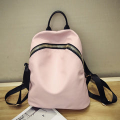 Large Capacity Women's Backpack Soft PU Leather Casual Travel Bag