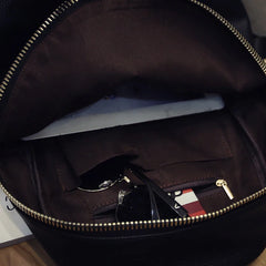 Large Capacity Women's Backpack Soft PU Leather Casual Travel Bag