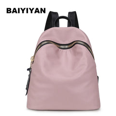 Large Capacity Women's Backpack Soft PU Leather Casual Travel Bag