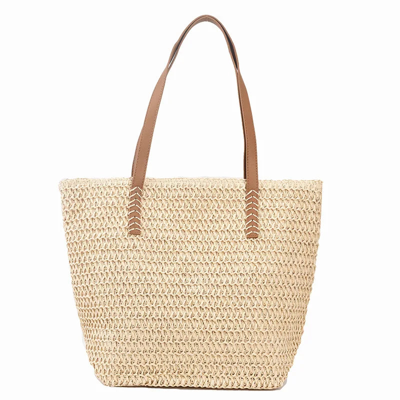 Large-capacity Woven Crossbody Bag for Women Spring and Summer Tote Bag