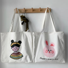 Large Capacity Canvas Bag Female Shoulder Japanese and Students Ladies Bag