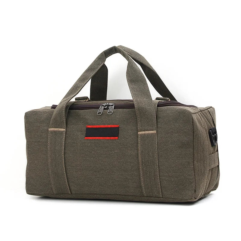 Large-capacity Canvas Travel Bag Hand Luggage Male Female Short-Distance
