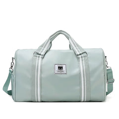 Large-capacity canvas travel bag with shoe warehouse