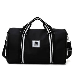 Large-capacity canvas travel bag with shoe warehouse