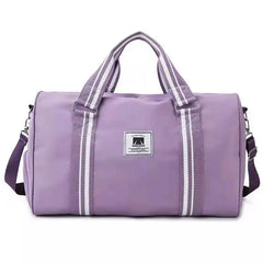 Large-capacity canvas travel bag with shoe warehouse