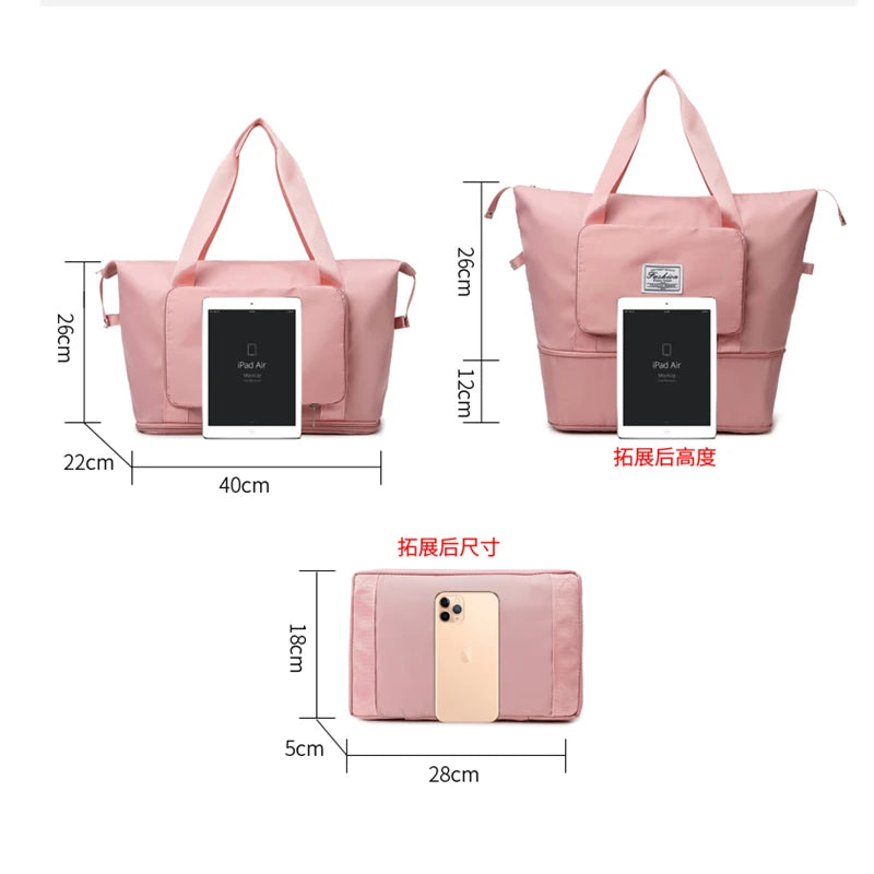 Large Capacity Folding Travel Bag Waterproof Handbag