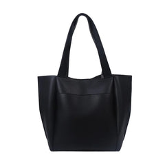 Large Shoulder Bag Tote for Women Retro Handbag with Solid Stitching