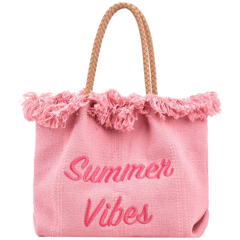 Large Capacity Woven Bag for Women - Shoulder Tote