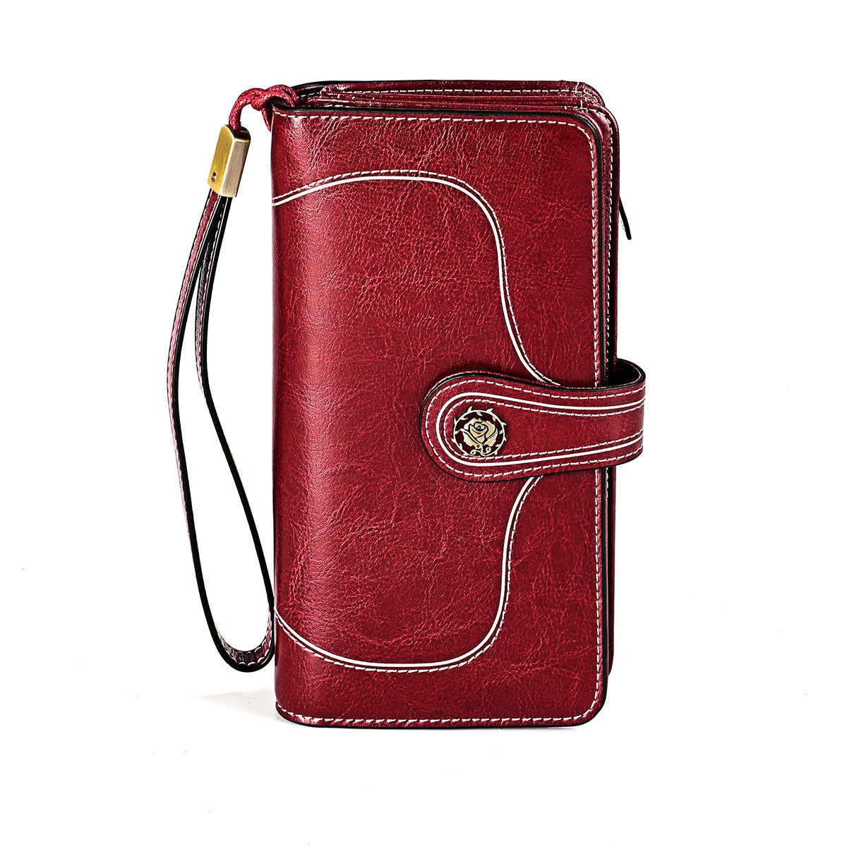RFID Leather Handbag Large Capacity Long Lady's Purse