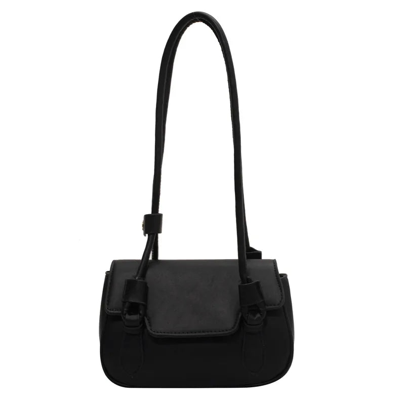 Retro Lock Stitching Texture One-Shoulder Bag