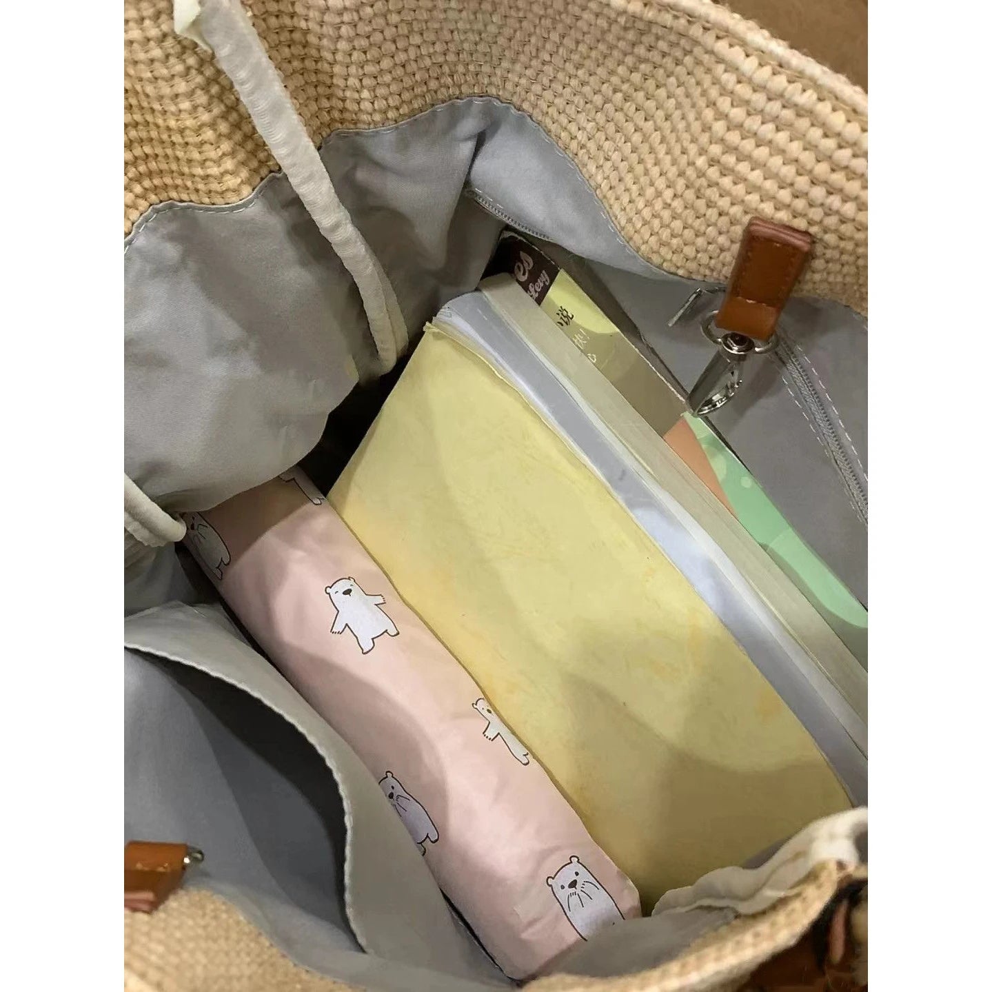 Large Capacity Woven Handbag Underarm Tote Bag Female Niche Shoulder Bag