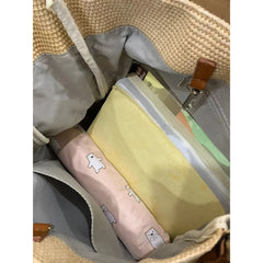 Large Capacity Woven Handbag Underarm Tote Bag Female Niche Shoulder Bag