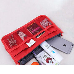 Large Lady Cosmetic Bag Female Tote Organizer Travel Insert Handbag
