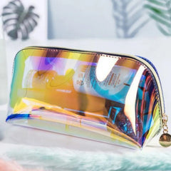 Laser Cosmetic Bag Ins Style Semicircle Travel Bag