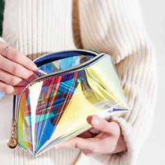 Laser Cosmetic Bag Ins Style Semicircle Travel Bag