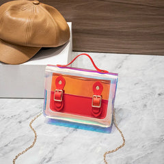 Transparent Laser Crossbody Bag Women Shoulder Messenger Mini Tote PVC Small