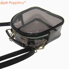 Laser Transparent PVC Crossbody Bag Women Mini Jelly Clear Shoulder Phone Bags