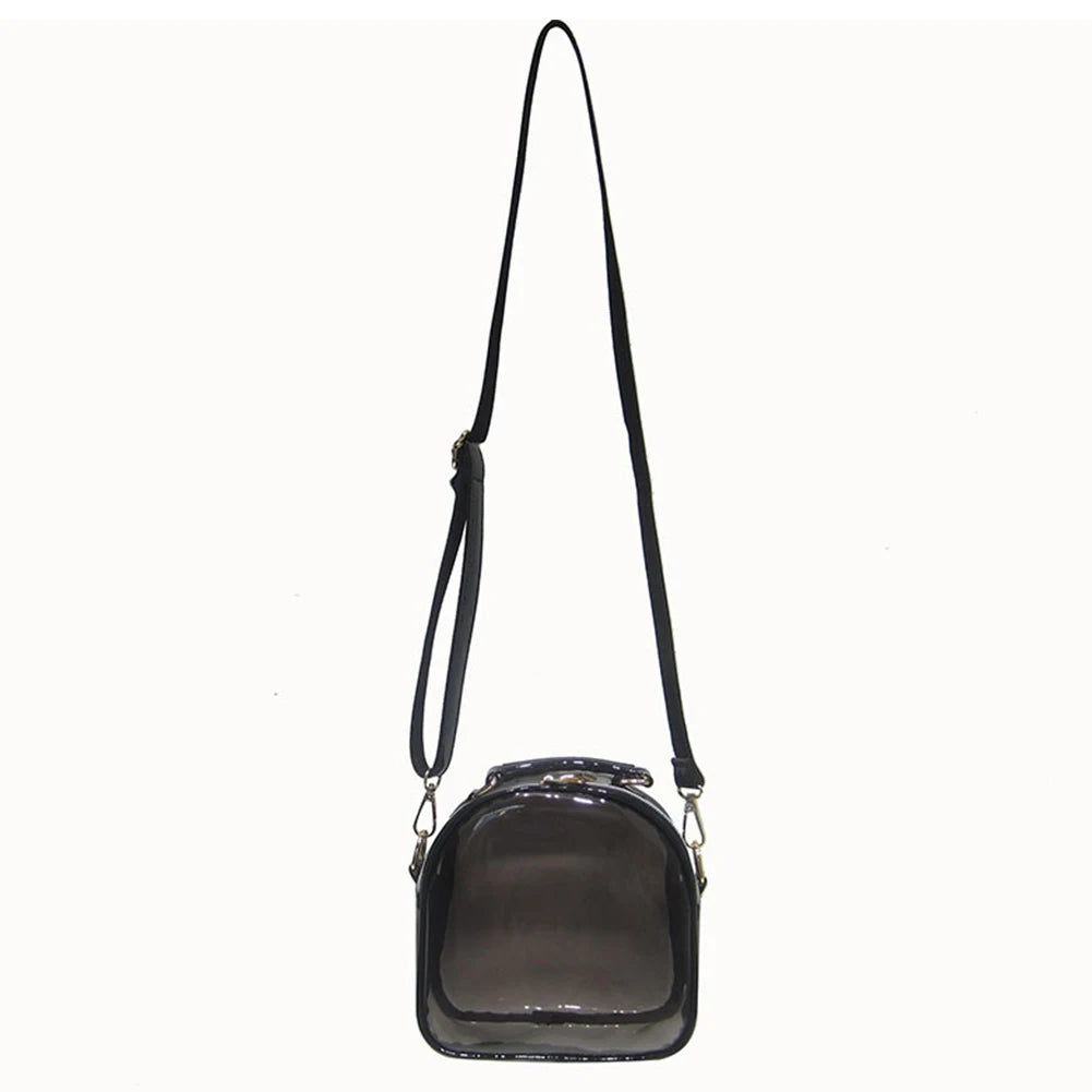 Laser Transparent PVC Crossbody Bag Mini Jelly Clear Shoulder Phone Bags