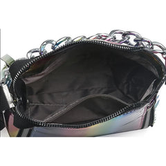 Laser Women Letter Shoulder Bag Handbag PU Messenger Bags For Lady Crossbody
