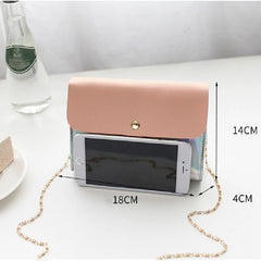 Laser Women Shoulder Bag INS Female Handbag Holiday Messenger Bags