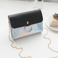Laser Women Shoulder Bag INS Female Handbag Holiday Messenger Bags