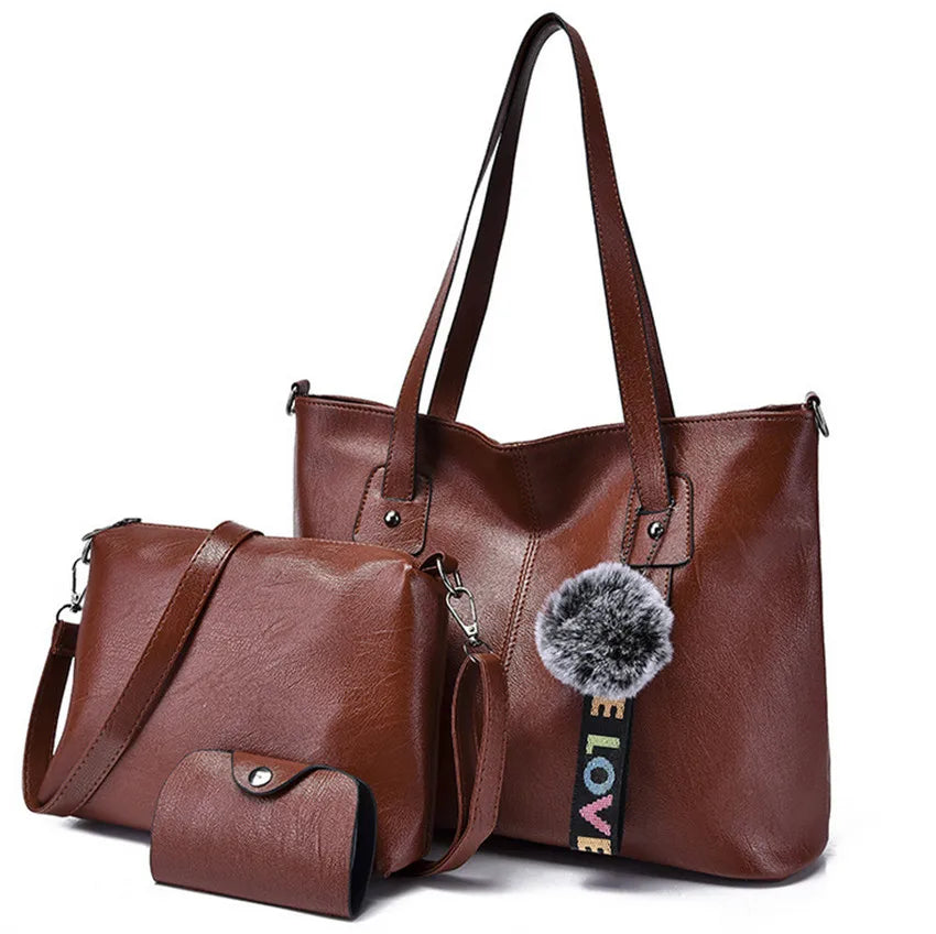 3pcs Women Bag Set: Latest Trendy Handbags