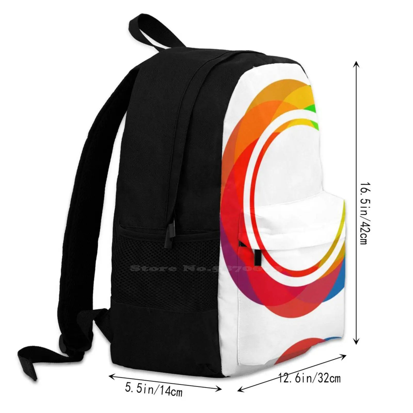 Modern 3D Print Backpack Casual Bag Ghost Magic Pug Parody