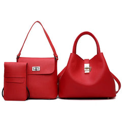 Medium Handbags Set for Women - 3 Piece Woman Hand Bag