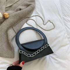 Women Handbags High Chains Shoulder Bags All-match PU Leather Messenger Bag