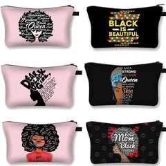 Latin America Girls Make Up Bags African Girls Printing Cosmetic Cases