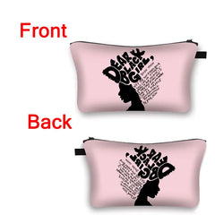 Latin America Girls Make Up Bags African Girls Printing Cosmetic Cases