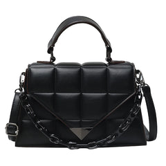 Lattice Women's Brandl Crossbody Bags PU Leather Shoulder Pack Handbags