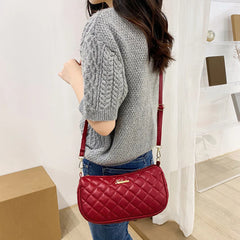 Lattice Pattern Shoulder Bags Women Soft Leather Handbags Ladies Hobos