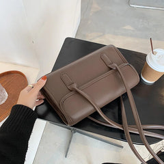Lattice Pattern Small Shoulder Bag for Women Casual PU Leather Handbag