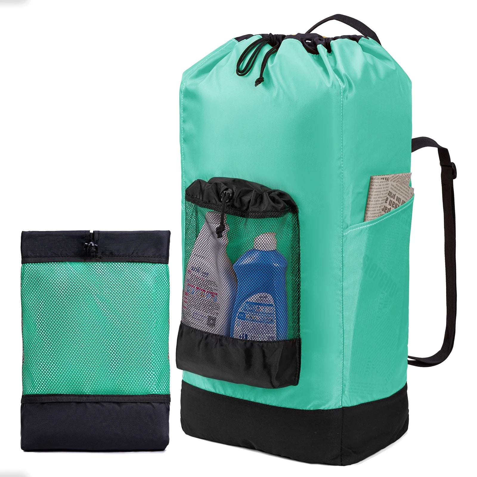 Laundry Backpack 60L Foldable Laundry Bag, Ideal for Dorms, Travel, Camping