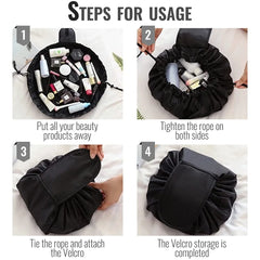 Japanese Print Makeup Bag Portable Travel Organizer
