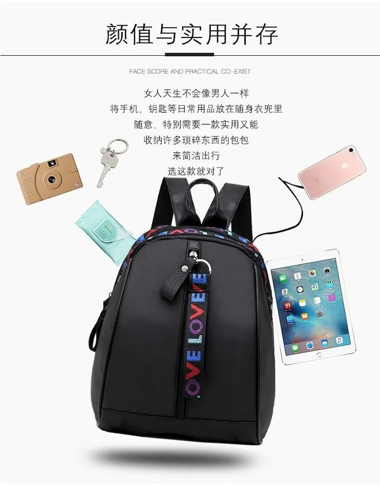 Leather Backpacks for Women School Bags Large Capacity Rucksack