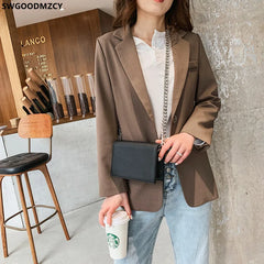 Leather Crossbody Bags for Women Chains Taschen Girls