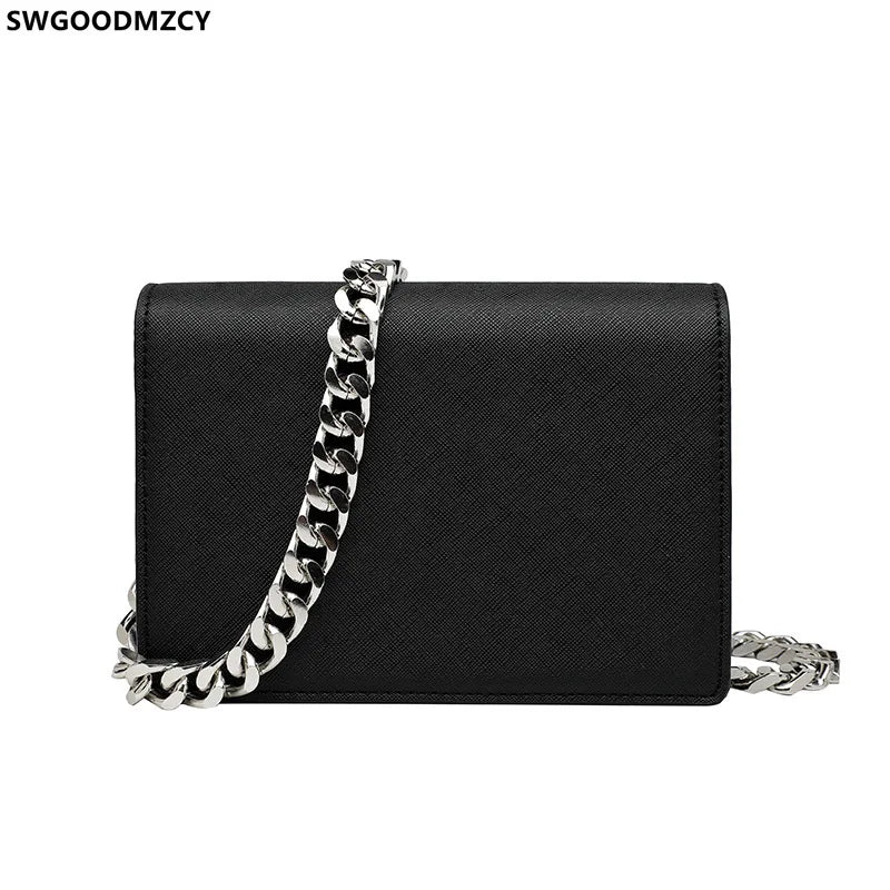 Leather Crossbody Bags for Women Chains Taschen Girls