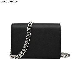 Leather Crossbody Bags for Women Chains Taschen Girls