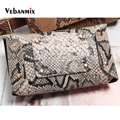 Leather Belt Bags Waist Pack Women Serpentine Bum Fanny Pack