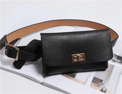 Leather Belt Bags Waist Pack Women Serpentine Bum Fanny Pack