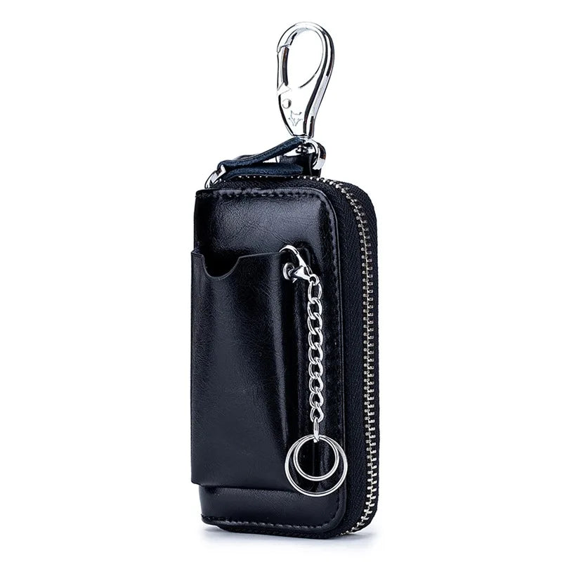 Men's Leather Car Key Holder & Wallet