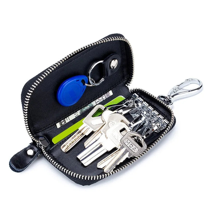 Men's Leather Car Key Holder & Wallet