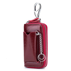 Men's Leather Car Key Holder & Wallet