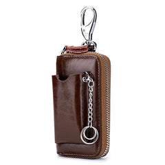 Men's Leather Car Key Holder & Wallet