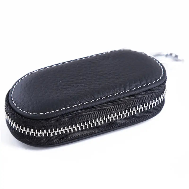 Leather Car Key Wallets Holder Housekeeper