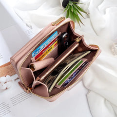 Matte Leather Crossbody Bag Small Mini Shoulder Messenger Clutch