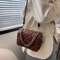 Pink Chain Shoulder Bag Mini Crossbody Purse for Women