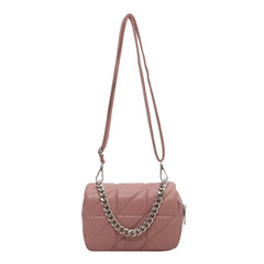 Pink Chain Shoulder Bag Mini Crossbody Purse for Women